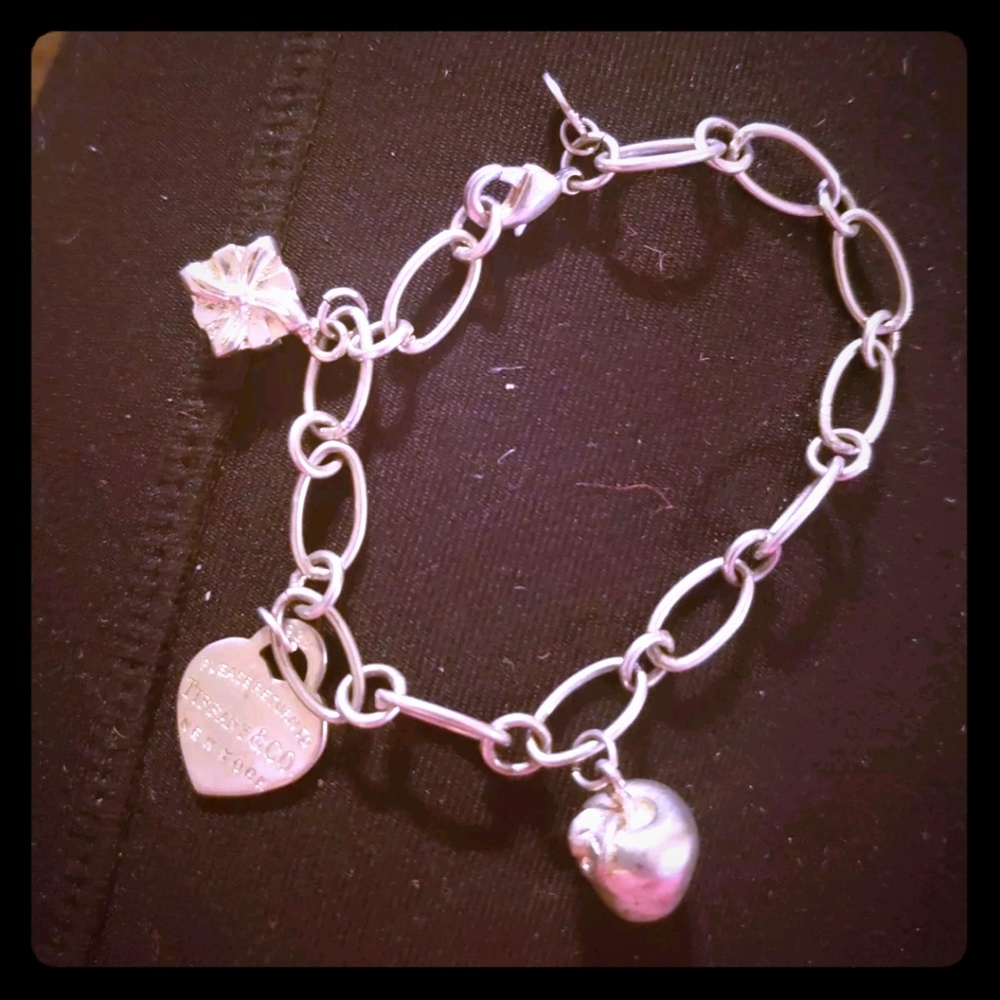 Tiffany & Co Sterling Silver Bracelet with charms